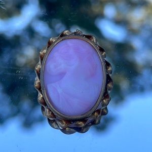 Cameo Pink medium Gold plated